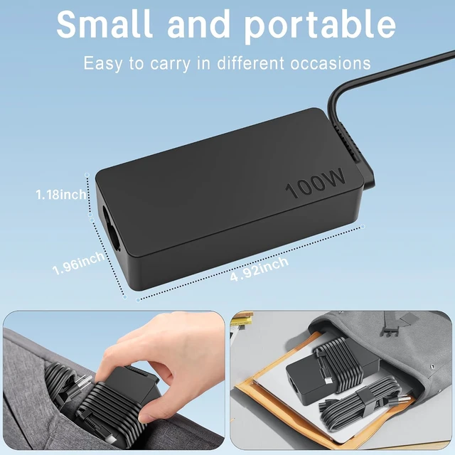 Alt view image 6 of 7 - Universal 100W USB C Laptop Charger Power Adapter Fast Charger