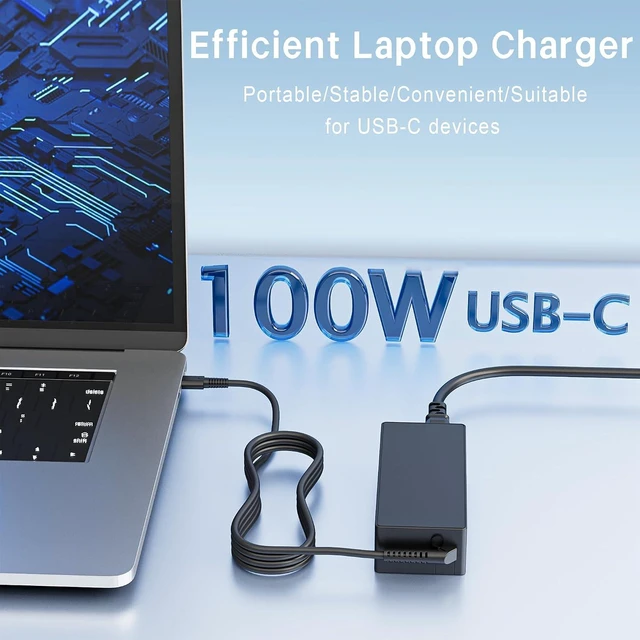 Alt view image 7 of 7 - Universal 100W USB C Laptop Charger Power Adapter Fast Charger