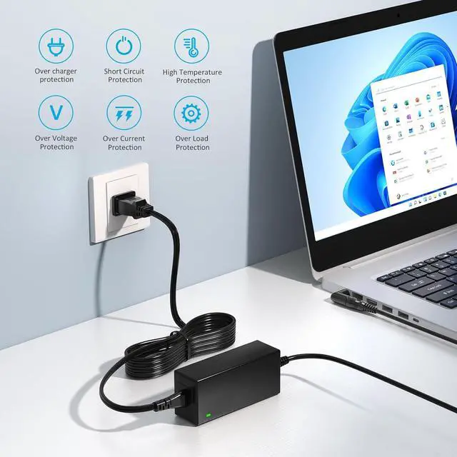 Alt view image 5 of 6 - Zolt 65W 16Tips Universal Laptop Charger Power Supply AC Adapter for HP Lenovo Dell Asus Acer Samsung LG IBM Google Toshiba Sony Fujitsu Gateway Notebook Ultrabook Fast Chromebook Charger Cord
