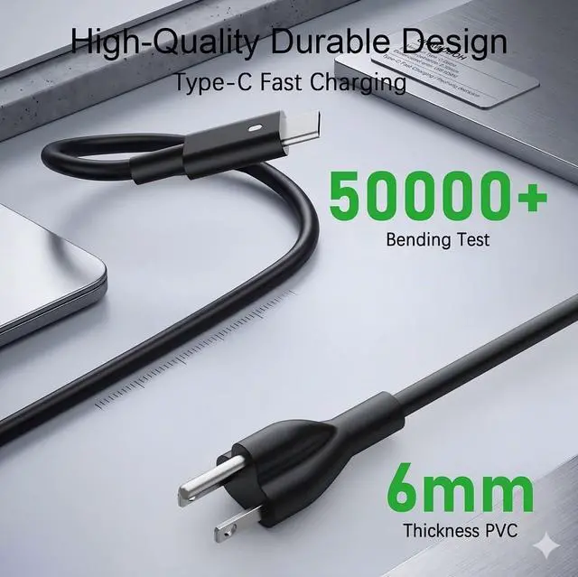 Alt view image 5 of 7 - 130W USB C Laptop Charger Compatible with Dell XPS 15 17 9575 9500 9510 9520 9530 9700 9710 9720 9730 Precision 5530 5550 5560 5570 5750 5760 5770 Latitude 5401 5411 5501 5511 5520 Power Supply Cord
