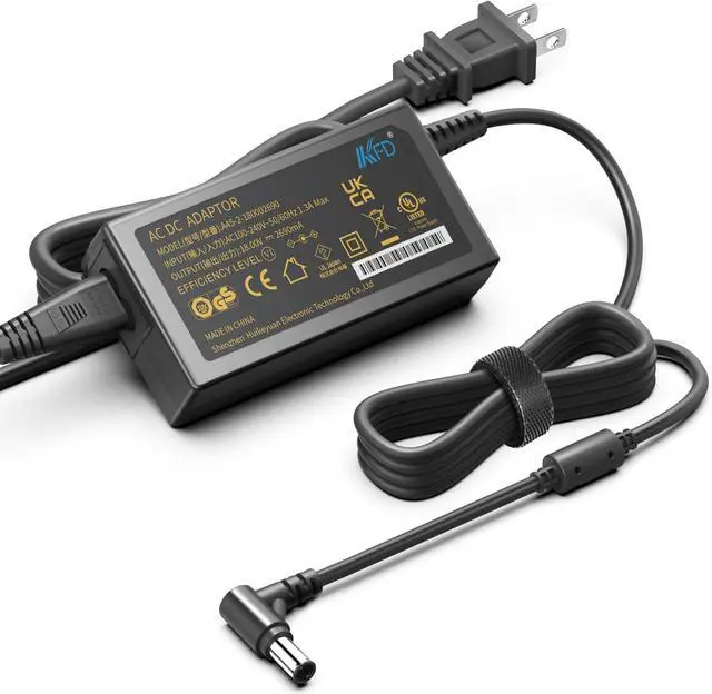 Main image of KFD 18V AC Adapter Charger for LG XBOOM Go PK7 Power Cord LG Electronics Music Flow H5 H7 NP8540 NP8740 Wireless Speaker LG NB2338 NB2338A Soundbar MEZ64570805 LG Monitor 24MK600 27MK600M Power Supply