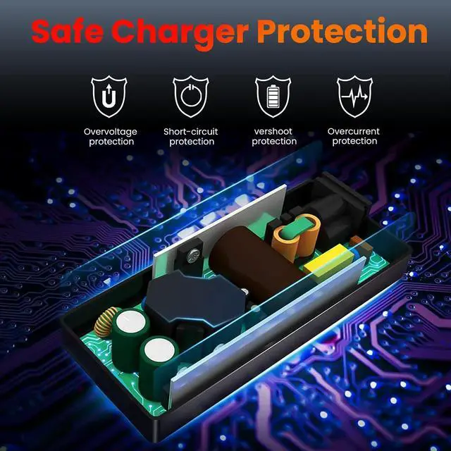 Alt view image 5 of 7 - PD 100W 90W USB-C Charger for Laptops - Compatible with HP, ASUS, Samsung, MacBook Pro, Air, iPad Pro, Acer, LG, Razer, Dell, Lenovo Laptop
