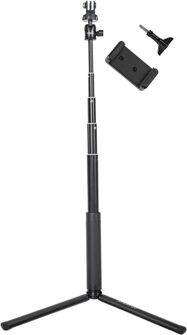 Main image of Smatree SQ2 Telescoping Selfie Stick with Tripod Compatible for OSMO 360,Insta360 X5,GoPro Hero 13/12/11/10/9/8/7/6/5/4/3,AKASO Brave 7 LE,DJI OSMO Action 5Pro/4/3,Ricoh Theta S/V,Compact Camera/Phone