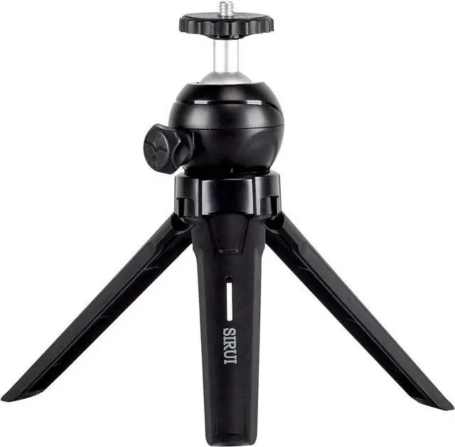 Main image of Sirui Mini Table Top Tripod with Phone Clamp and Bluetooth Remote Table with Wireless Remote and Universal Phone Clamp (3T-05K), Black