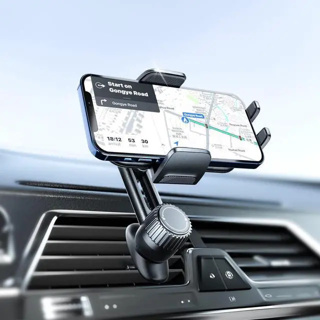 Alt view image 7 of 7 - Holdersafe Phone Holder for Car Vent: [Never Blocking] Air Vent Cell Phones Mount for iPhone & Samsung Android Smartphones Universal [Thick Cases Friendly] Hands-Free Auto Mobile Phone Stand