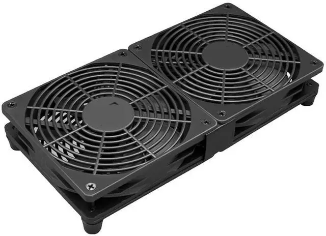 Main image of Dual Cooling USB Fan - Whisper Quiet Maglev USB Fan, 5V USB-Powered Computer Cooling Case Fan for NAS, Mini PC, Router, DVR, Modems, Laptop, Electronics and Computer Cooling (Black KIT)
