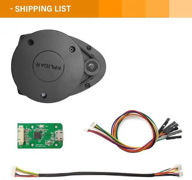 Alt view image 2 of 7 - RPLIDAR A1M8 2D 360 Degree | 12 Meters Scanning Radius LIDAR Sensor Scanner for Obstacle Avoidance and Navigation of Robots