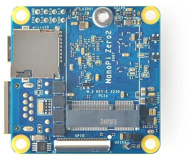 Alt view image 5 of 7 - NanoPi Zero2 Super Tiny Fast GigE Single Board Computer, 1GB/2GB LPDDR4X RAM Rockchip RK3528A SoC, Gigabit Ethernet Port for IoT Smart Home Gateway, Support FriendlyWrt Ubuntu (1GB RAM 64GB eMMC)
