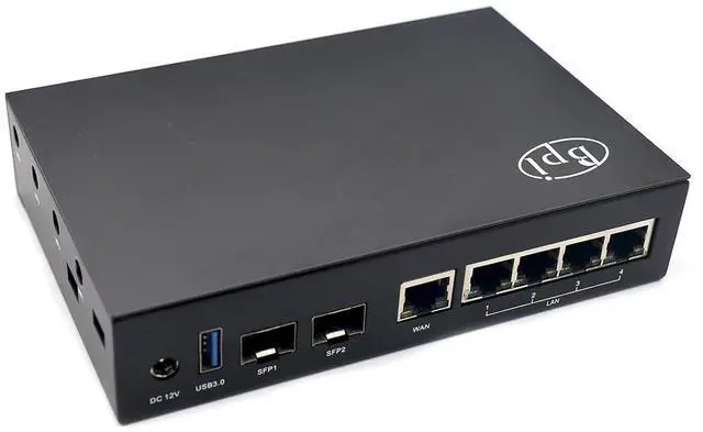 Main image of Black Metal Case for Banana Pi BPI-R3 Wi-Fi 6 OpenSource Router Board (Only Case)
