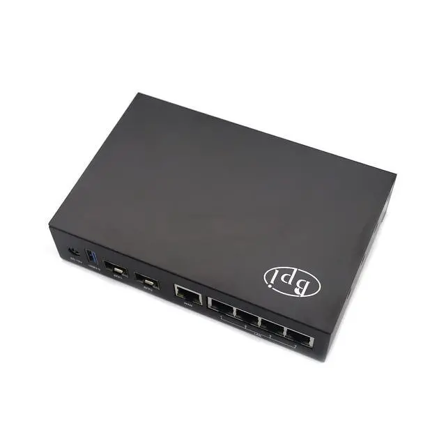 Alt view image 3 of 6 - Black Metal Case for Banana Pi BPI-R3 Wi-Fi 6 OpenSource Router Board (Only Case)