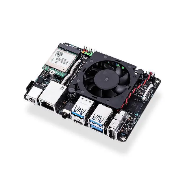 Alt view image 3 of 7 - Tinker Edge R RK3399Pro Single Board Computer with Edge TPU AI Accelerator and Dual Camera Interface Onboard 2GB RAM 1GB NPU RAM 16GB eMMC Storage for Edge Computing Support Tensorflow Lite/Caffe