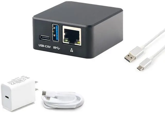 Main image of FriendlyElec NanoPi NEO3 Plus Mini Router OpenWRT, 1GB/2GB LPDDR4 RAM, Rockchip RK3528A SoC, Gigabit Ethernet, USB 3.0, eMMC Module Slot, FriendlyWrt/Linux OS (with Case, 2+0GB, Power Kit)