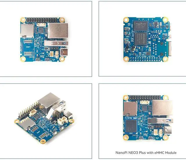 Alt view image 5 of 7 - FriendlyElec NanoPi NEO3 Plus Mini Router OpenWRT, 1GB/2GB LPDDR4 RAM, Rockchip RK3528A SoC, Gigabit Ethernet, USB 3.0, eMMC Module Slot, FriendlyWrt/Linux OS (with Case,1+0GB,Power Kit)