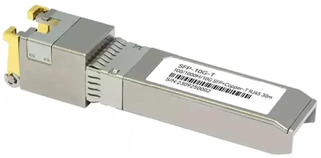 Main image of 10G SFP+ Copper Module for Banana Pi BPI-R4 OpenWRT Router Borad, SFP to RJ45, Compatible with 10Gbase-T/5Gbase-T/2.5Gbase-T/1000base-T Online Port, 1 Pack (10G SFP+ Copper Module)