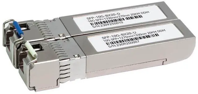 Alt view image 2 of 7 - 10G SFP+ Fibre Module for Banana Pi BPI-R4 OpenWRT Router Borad, 10G BX20 Module - 20KM Transmission, Up to 11.3Gbps Data Links, LC Connector, 2 Pack (10G SFP+ Fibre Module)