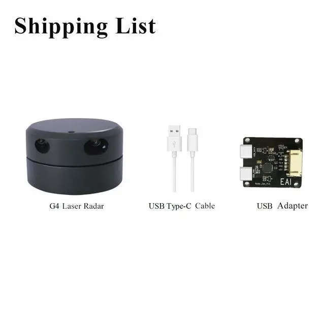 Alt view image 2 of 7 - EAI YDLIDAR G4 360 Degree 2D Laser Range Lidar Sensor 12 Meters Scanning Radius for Obstacle Avoidance and Navigation of Robots ROS Mapping Regional Security Assisted Driving