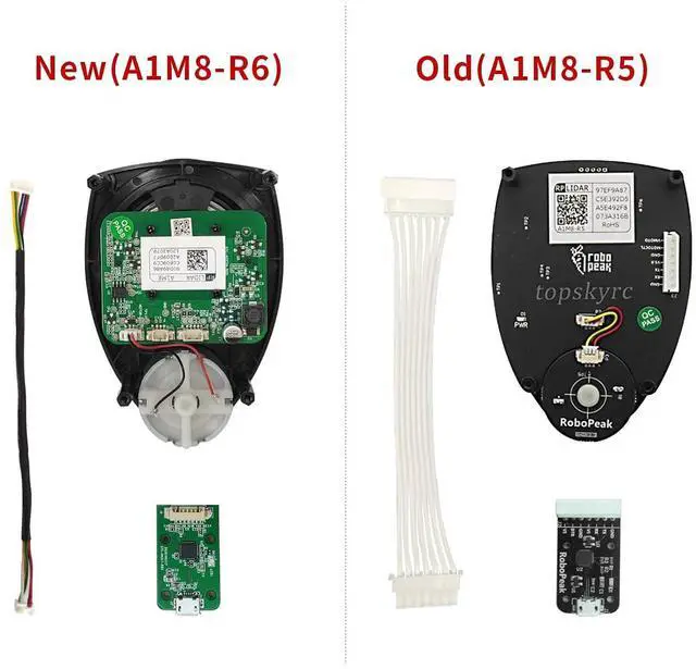 Alt view image 4 of 7 - RPLIDAR A1M8 360 Degree Lidar Sensors for Robot's Obstacle,Avoidance and Maker Education,12 Meters 2D Laser Range Scanner Kit