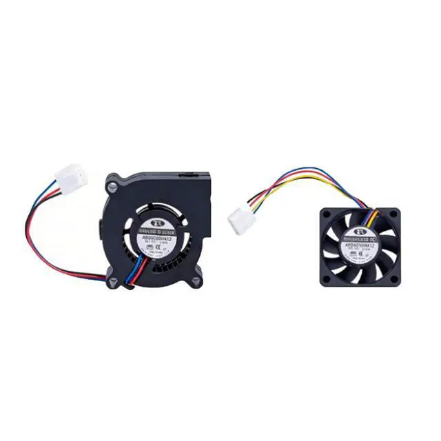 Alt view image 2 of 6 - Banana Pi Aluminum Heatsink with 5020HA Blower/4010HM Fan 12V Brushless DC - Active Thermal Cooling for MT7988A Router(R4 Pro Aluminum Heatsink 5020HA / 4010HM)