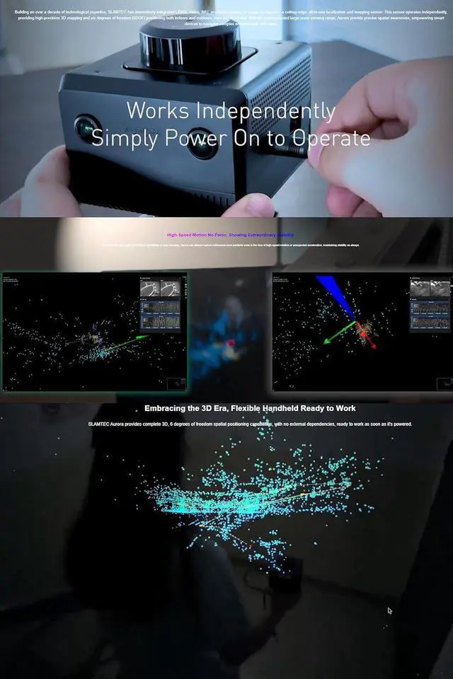 Alt view image 6 of 7 - Aurora 40m 2D Lidar Sensor, 3D 6DOF IMU Binocular Vision Sensor, Positioning Mapping ROS SLAM Lidar Scanner Rangefinder for AI Deep Learning Robots Obstacle Avoidance (Standard)