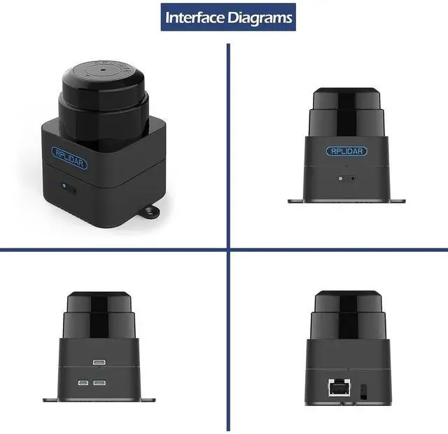 Alt view image 4 of 7 - Slamtec RPLIDAR M2M2 360 Degree 2D Mapping Lidar Scanner 40 Meters Scanning Radius LIDAR Sensor with Mute brushless Motor for Map Construction and Navigation of Robots