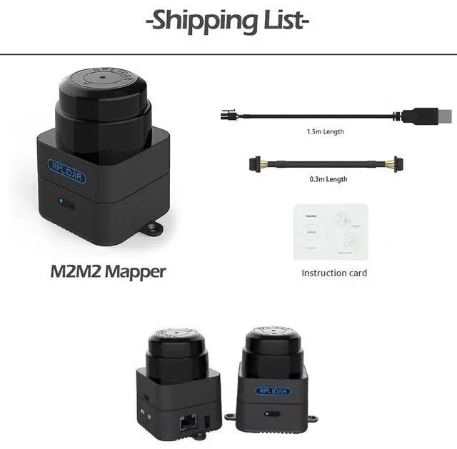 Alt view image 2 of 7 - Slamtec RPLIDAR M2M2 360 Degree 2D Mapping Lidar Scanner 40 Meters Scanning Radius LIDAR Sensor with Mute brushless Motor for Map Construction and Navigation of Robots