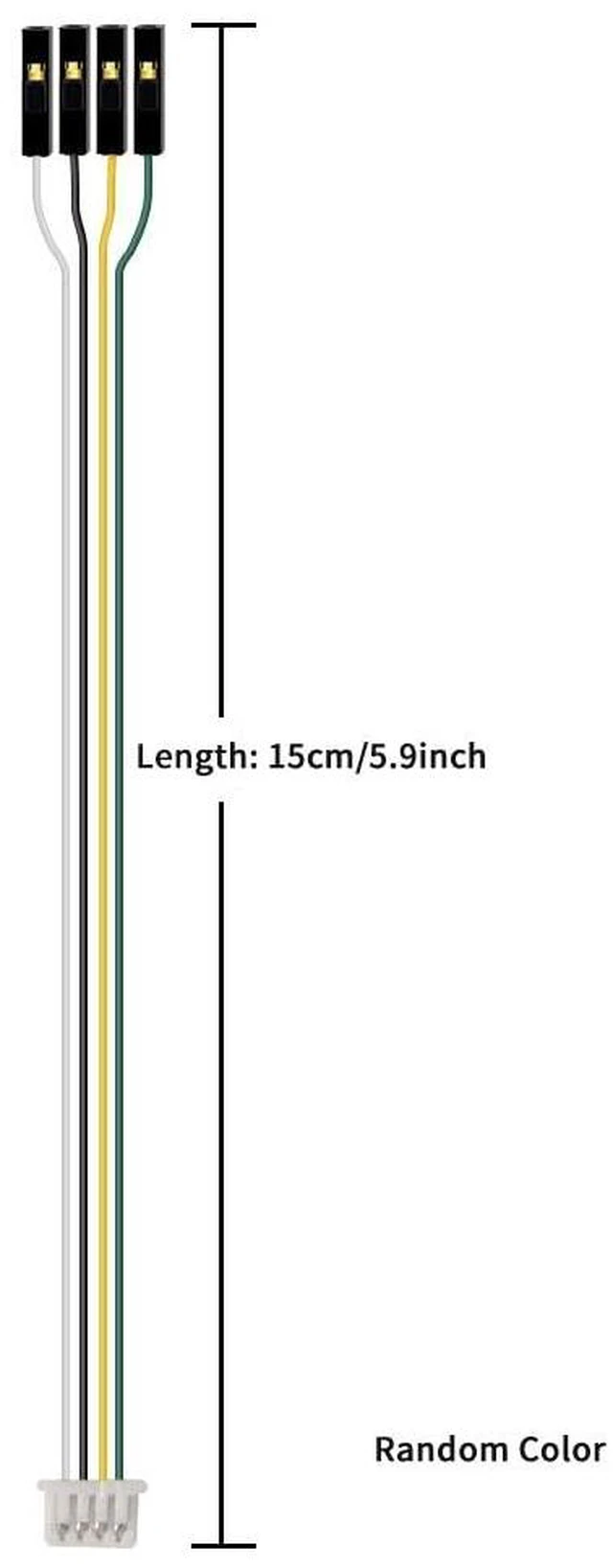 Alt view image 2 of 2 - ZH1.5mm to 2.54mm Dupont Wire for D300 Lidar Compatible with Arduino/Raspberry Pi 4Pin Breadboard Jumper Wires(10pcs)