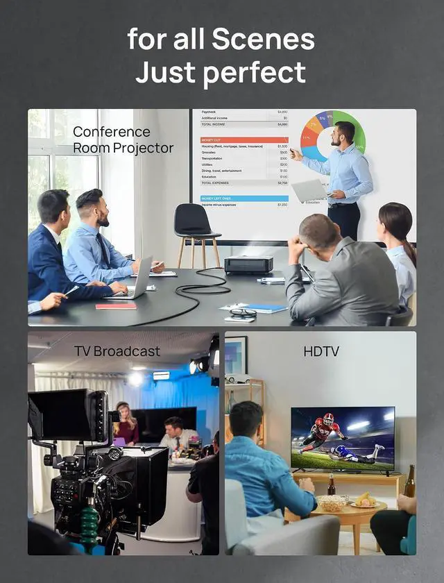 Alt view image 7 of 7 - 8K Fiber Optic HDMI Cable Long 50FT, 48Gbps Ultra High Speed HDMI 2.1 Braided Nylon Cord 8K@60Hz 4K@120Hz HDCP 2.2 & 2.3, HDR 10, eARC Compatible with Laptop Monitor UHD TV PS5 PS4-Black
