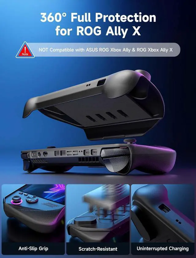 Alt view image 2 of 7 - PC0111 ModCase Compatible with ASUS ROG Ally X, Modular ROG Ally X Case with Cooling Fan, Included Protective Case, Face Cover, Cooling Fan, Metal Bracket and Strap - Cooler Set