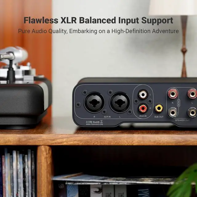 Alt view image 7 of 7 - LC30 VU Meter Amplifier Speaker Selector Switch Box and ZA3 Balanced Stereo Amplifier for Home Theater