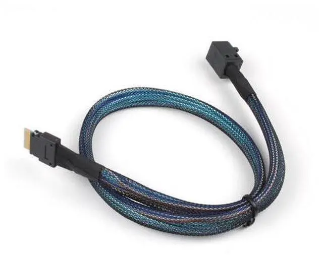 Alt view image 3 of 4 - VoltSync Heretom 2PCS SFF-8654 to SFF-8643 Cable, Slim SAS SFF-8654 4i 38pin Host to Mini SAS HD SFF-8643 36pin Target Cable 1.5 FT