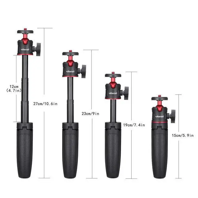 Alt view image 5 of 7 - VoltSync MT-08 Extension Pole Tripod, Mini Selfie Stick Stand Handle Grip for Osmo Pocket 3 4 Xtra Muse iPhone Pro Max Smartphone Canon G7X Mark III Sony ZV-1 RX100 VII A6400 A6600 Cams Vlogging