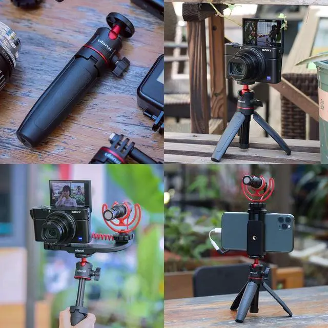 Alt view image 7 of 7 - VoltSync MT-08 Extension Pole Tripod, Mini Selfie Stick Stand Handle Grip for Osmo Pocket 3 4 Xtra Muse iPhone Pro Max Smartphone Canon G7X Mark III Sony ZV-1 RX100 VII A6400 A6600 Cams Vlogging