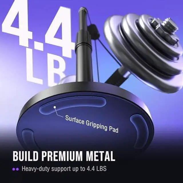 Alt view image 6 of 7 - Studio Dynamic Microphone with Adjustable Desktop Mic Stand & XLR Cable Kit, XLR/USB Microphone with Tap-to-Mute, Volume Controls, Metal Build, Table Mic Stand for Streaming-K688W+BS1+L9W