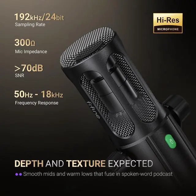 Alt view image 3 of 7 - AmpliTank TANK6 USB/XLR Dynamic Podcast Microphone for Vocal