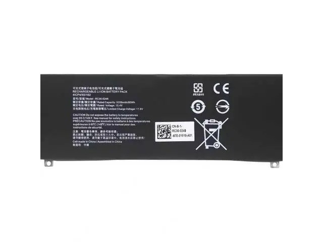 Alt view image 5 of 6 - RC30-0248 80Wh Battery for Razer Blade 15 Advanced 2018-2021 - Replacement for RZ09-02386, RZ09-02887, 4ICP4/55/162 - 15.4V 5209mAh