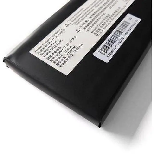 Main image of GI5KN-11-16-3S1P-0 11.4V 46.74Wh 4100mAh Li-ion Laptop Battery for Hasee Z7-KP7D2, Z7-KP7GT, Z7M-KP7S1, Z7MD2, F117-F2k Series (Black) Compatible with Part Numbers GI5CN-00-13-3S1P-0, 3ICP6/63/69