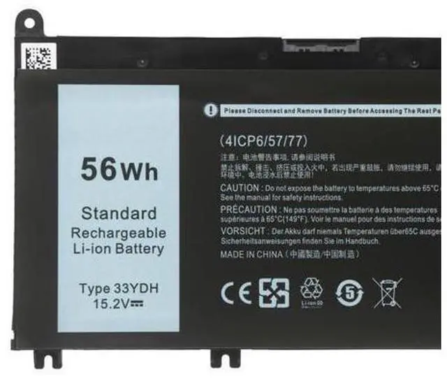 Main image of 56Wh 33YDH battery for dell Latitude 3380 3480 3490 3590 3580 Inspiron 15 17 7000