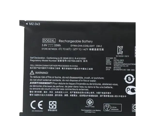 Alt view image 2 of 4 - 33Wh DO02XL battery for HP Pavilion X2 210 G1