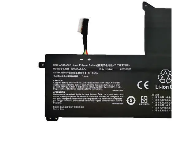 Alt view image 3 of 3 - NP50BAT-4-54 15.4V 54Wh (3510mAh) Li-ion Laptop Battery for Clevo X17/NP70/AT22, Colorful X15 XS22, Gigabyte G5/G7, Thunderobot 911M - Compatible with 6-87-NPSKS-53G00