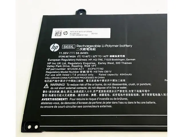 Alt view image 2 of 2 - 58.84WH SI03XL battery for HP Chromebook 14C-CC0013DX 14C-CC 14"