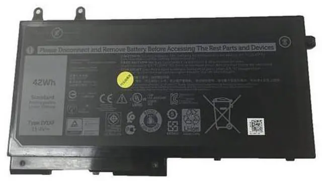 Main image of Replacement Laptop Battery for Dell 1V1XF (11.4V 42Wh 3500mAh) Dell 1V1XF Series Notebook Black