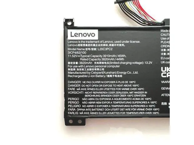Alt view image 2 of 3 - 45WH L20M3PC2 battery for Lenovo IdeaPad Gaming 3-15ach6 3-15ihu6