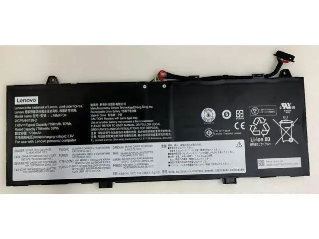 Alt view image 3 of 5 - 60WH L19M4PD4 battery for LenovoYOGA 5G 14Q8CX05 81XE Laptop