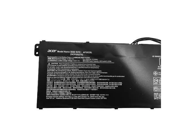 Alt view image 2 of 2 - 53WH AP20CBL battery for Acer Aspire 5 A515-45 Swift SF314 R5-5500U