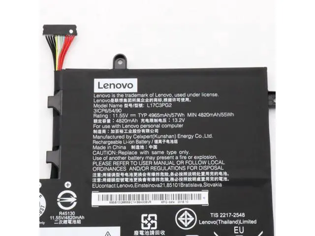 Alt view image 3 of 4 - 57WH L17C3PG2 battery for Lenovo Legion Y730 Y740-15ICH 15ICHg