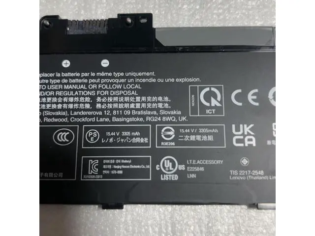 Alt view image 2 of 3 - L23B4P70 Battery for Lenovo ThinkPad T14 Gen 5/6 & P14s | 52.5Wh | Replaces SB11H56318, 5B11H56417, L23L4P70 | 15.44V