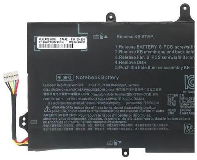Main image of 42Wh DB5D battery for HP EliteBook 1040 G0 G1 g2