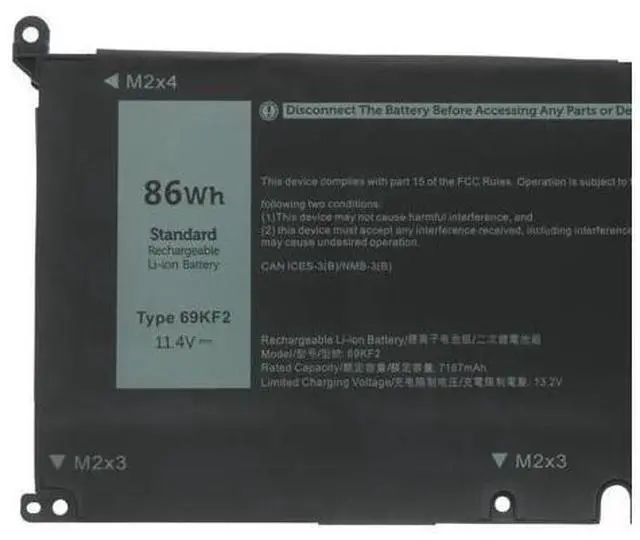 Alt view image 2 of 4 - 56WH 8FCTC battery for DELL Alienware M15 M17 R3 2020 XPS 15 9500