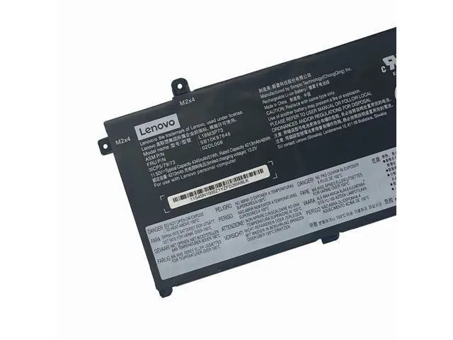Alt view image 3 of 3 - 51WH L18M3P73 L18L3P73 battery for Lenovo ThinkPad T490 T495 P43S T14 US