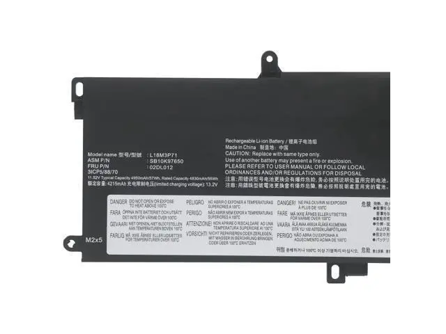 Alt view image 3 of 3 - L18M3P71 57Wh Laptop Battery Replacement for Lenovo ThinkPad T590/T15 (1st/2nd Gen)/P15s (1st/2nd Gen)/P53S - 11.52V 4950mAh, Compatible with SB10K97650 02DL012